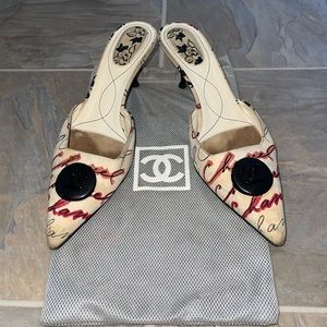 Rare Chanel Pointed Kitten Heels